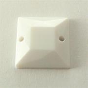 P.CUC.ACRILICA CARRE'14X14MM BIANCO GESSO (A210)