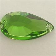 P.CUC.ACRILICA GOCCIA 16x26MM VERDE PERIDOT (16)