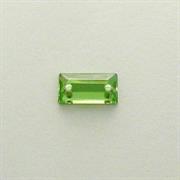 P.CUC.ACRILICA RETTANGOLO 5x10MM VERDE PERIDOT (16)