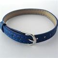 BRACCIALE TRAPUNTATO BLU IN PELLE (80418)