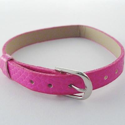 BRACCIALE PITONE ROSA IN SIMIL PELLE (80375)