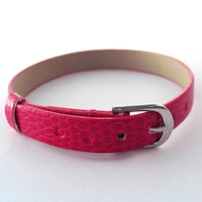 BRACCIALE PITONE ROSSO IN SIMIL PELLE (80391)