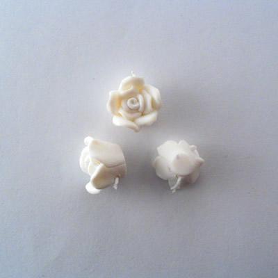 ROSE IMIT.FIMO 7x12MM BIANCO