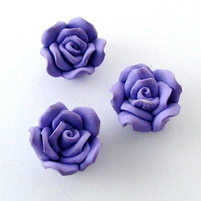 ROSE IMIT.FIMO 7x12MM VIOLA