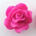 ROSE IMIT.FIMO 20x40MM FUXIA