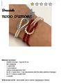 NODO D'AMORE PERLA E CRIST.LT.ZAFFIRO -PROG.BRACCIALE 16CM + ALLUNGO