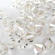 BICONO 6MM CRYSTAL SILVER SHADE     (ART.5328 SWAROVSKI ROMBETTO)