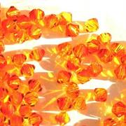 BICONO 6MM FIREOPAL                 (ART.5328 SWAROVSKI ROMBETTO)