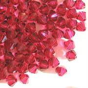 BICONO 6MM RUBY                     (ART.5328 SWAROVSKI ROMBETTO)