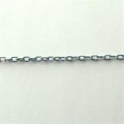 CATENA VENEZIANA TURCHESE/ARGENTO 2x4MM IN OTTONE (v.a metro)