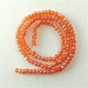 CRISTALLI 3x4MM ARANCIO SUN SFACCETTATI CINA IN FILO (120 pz.CIRCA)