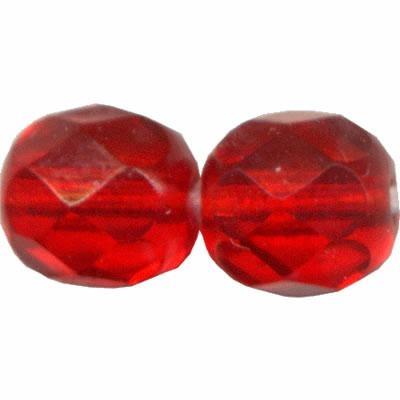 MEZZO CRISTALLO BOEMIA 4MM ROSSO