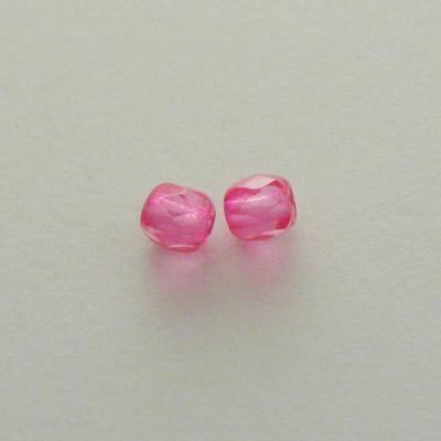 MEZZO CRISTALLO BOEMIA 4MM ROSA