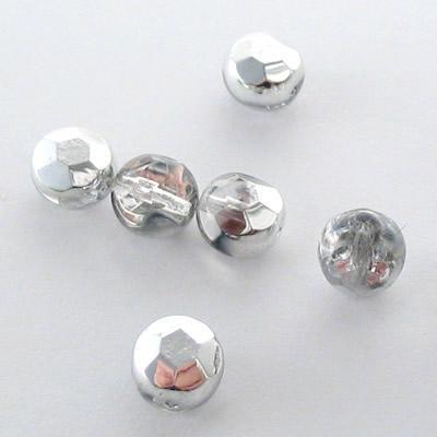 MEZZO CRISTALLO PIATTO BOEMIA 8MM CRIST.METALL.ARGENTO