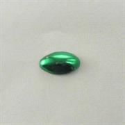 MOT.PAILL.N.7 CABOCHON OV.7x13MM VERDE MET.