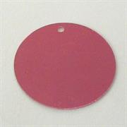 MOT.PAILL.N.34 TONDO 25MM ROSA SCURO MET.FORO LATERALE