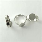 BASE ANELLO PIATTO 10MM GALV.NICHEL NICHEL FREE IN RAME