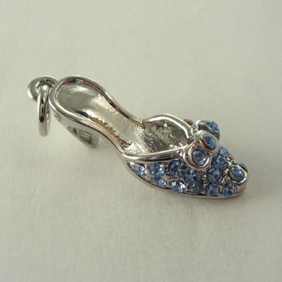 CHARMS SABOT CON STRASS LIGHT ZAFFIRO 10x28MM