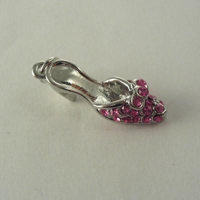 CHARMS SABOT CON STRASS ROSA 10x28MM