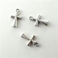 CHARMS METALLO CROCE 20X12MM GALV.ARGENTO NICKEL FREE