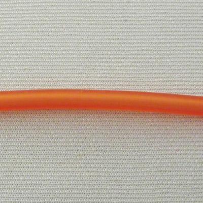 TUBOLARE ARANCIONE TRASP.SATINATO 4MM IN PVC (415S)