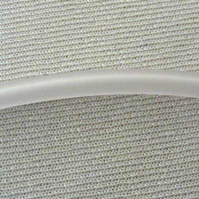 TUBOLARE BIANCO TRASP.SATINATO 4MM IN PVC (401S)