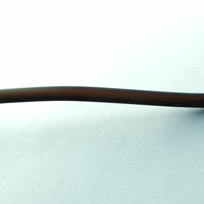 TUBOLARE MARRONE TRASP.SATINATO 4MM IN PVC (423S)